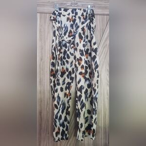 SHEIN Curve Animal Print Pants